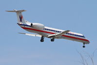 N618AE @ KORD - American Eagle Embraer EMB-145LR, EGF4346 arriving from KROC, RWY 10 approach KORD. - by Mark Kalfas