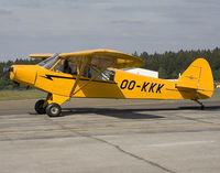 OO-KKK @ EBSP - Yellow Cub taxiing to rwy 05. Was destroyed in a disastrous accident in October 2011 after taking off at Spa Laboru (Theux). Both seasoned pilots died. - by Philippe Bleus