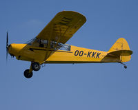 OO-KKK @ EBSP - Yellow Cub on short final rwy 05. Was destroyed in a disastrous accident in October 2011 after taking off at Spa Laboru (Theux). Both seasoned pilots died. - by Philippe Bleus
