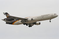 N289UP @ KORD - United Parcel Service Mcdonnell Douglas MD-11F, UPS1540 arriving from Cologne Bonn - EDDK, RWY 14R approach KORD. - by Mark Kalfas