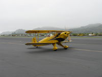 N1017U @ SZP - 1939 Bucker JUNGMANN C.A.S.A. 1.131, Lycoming O-360 upgrade conversion, taxi - by Doug Robertson