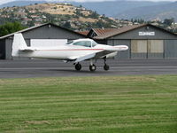 N91689 @ SZP - 1946 North American NAVION, Continental E-225 upgrade, arriving from WHP to give free Young Eagles rides, landing roll Rwy 04 - by Doug Robertson