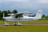 G-CBYZ @ EGBP - Tecnam P.92-EA Echo [PFA 318A-13984] Kemble~G 11/07/2004. - by Ray Barber