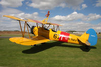 G-CGPY @ EGBR - Boeing A-75L300 Stearman at Breighton Airfield's Summer Fly-In, August 2011 - by Malcolm Clarke