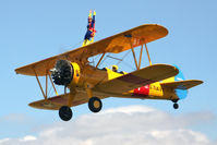 G-CGPY @ EGBR - Boeing A-75L300 Stearman at Breighton Airfield's Summer Fly-In, August 2011. - by Malcolm Clarke