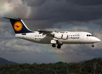 D-AVRQ @ LSGG - Landing rwy 23 - by Shunn311