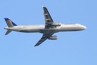 D-AISN @ EBBR - Flight LH1005 is climbing from RWY 07R - by Daniel Vanderauwera