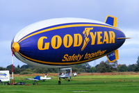 G-HLEL @ EGCB - Goodyear Airship at Barton - by Chris Hall