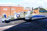 G-CCJL @ EGCB - replica Spitfire based at Barton - by Chris Hall