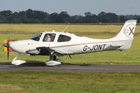 G-JONT @ EGSH - Note: front wheel puncture. - by Matt Varley