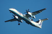G-FLBE @ EGCC - Flybe De Havilland Canada DHC-8-402-Dash 8 on approach Manchester Airport. - by David Burrell