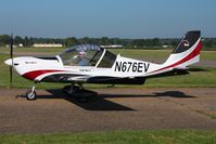 N676EV @ KVTA - Arriving at the EAA fly-in - Newark, Ohio - by Bob Simmermon