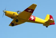 N94245 @ KVTA - Departing the EAA fly-in at Newark, Ohio - by Bob Simmermon