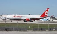 D-ALPI @ MIA - Air Berlin A330 - by Florida Metal
