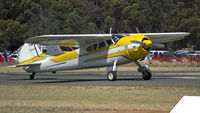 VH-VLD @ YTEM - Cessna 195B getting ready for take off on Runway 36 during the Warbirds Downunder Airshow at Temora. - by YSWG-photography