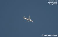 UNKNOWN @ NONE - American Airlines making its way over NC - by Paul Perry