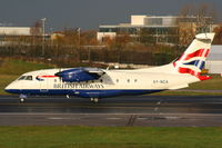 OY-NCA @ EGCC - British Airways operated by Sun Air of Scandinavia - by Chris Hall