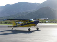 N619VM @ SZP - 1981 Cessna A185F SKYWAGON II, Continental IO-550-N 300 Hp, taxi to 04 - by Doug Robertson