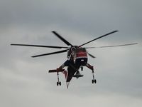 N237AC @ SEE - Flaring to slow down approaching the area of taxiway Bravo2 - by Helicopterfriend