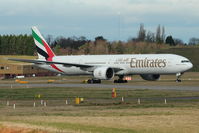 A6-EBF @ EGBB - Emirates B777 at Birmingham UK - by Terry Fletcher