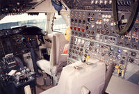 JA8163 @ EHAM - Japan Air Lines.
 Flight Engineer's desk Office - by Henk Geerlings