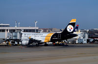 N733UW @ KDCA - Steelers logo @ DCA, VA - by Ronald Barker