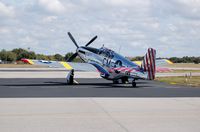 N251MX @ GIF - 1943 North American P-51C N251MX at Gilbert Airport, Winter Haven, FL - by scotch-canadian