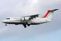 EI-RJT @ EGNT - British Aerospace AVRO 146-RJ85A on approach to Runway 25 at Newcastle Airport, March 2012. - by Malcolm Clarke
