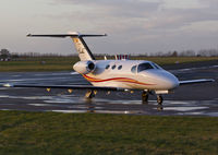 EC-LJC @ EGSH - Departing SaxonAir in the setting sun. - by Matt Varley