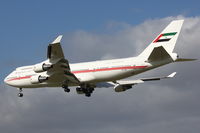A6-COM @ EGLL - Dubai Wing's 1991 Boeing 747-433, c/n: 25074 at Heathrow - by Terry Fletcher