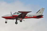G-EGLT @ EGNX - Coventry based 1980 Cessna 310R, c/n: 310R-1874 arriving at East Midlands Airport - by Terry Fletcher