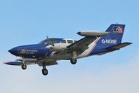 G-NOSE @ EGNX - 1975 Cessna 402B, c/n: 402B-0823 - by Terry Fletcher