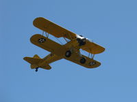 N69765 @ SZP - 1941 Boeing Stearman A75N1 as Navy N2S1, Continental W670-5 220 Hp, takeoff climb Rwy 22 - by Doug Robertson