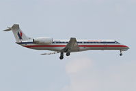 N852AE @ KORD - American Eagle Embraer EMB-135KL, EGF4054 arriving from KDSM, RWY 10 approach KORD. - by Mark Kalfas