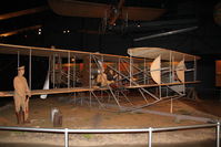 UNKNOWN @ KFFO - At the Air Force Museum.  Replica 1909 Military Flyer built by museum personnel in 1955, using engine donated by Orville Wright, and chains, sprockets and propellers donated by heirs of the Wright estate. - by Glenn E. Chatfield