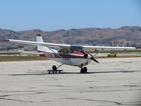 N502TM @ CNO - Appears to have a damaged right landing gear, on a roller - by Helicopterfriend