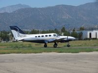 N521AT @ POC - On taxiway Sierra heading to runway 26L - by Helicopterfriend