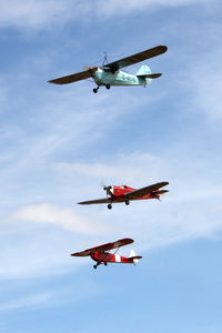 G-AEXT @ EGBR - Dart Kitten II formats with Aeronca G-AEVS and Luton Minor G-ATCN at The Real Aeroplane Club's Summer Madness Fly-In, Breighton Airfield, August 2012. - by Malcolm Clarke