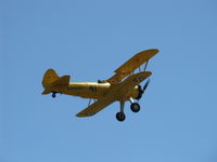 N69765 @ SZP - 1941 Boeing Stearman A75N1 as Navy N2S1, Continental W670 220 Hp, takeoff climb Rwy 22 - by Doug Robertson