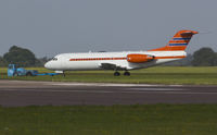 PH-KBX @ EGSH - Being towed from the northern to the eastern apron. (Very long crop shot) - by Matt Varley