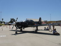 N208PZ @ CMA - Short Bros. PLC S312 TUCANO T1 Mk.1, Garrett TPE331-12B Turboprop 1,100 shp, built for RAF under license from Brazil's Embraer EMB-312 that failed selection for new US JPATS trainer - by Doug Robertson
