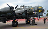 N7227C @ KPUB - Right front quarter B-17G - by Ronald Barker