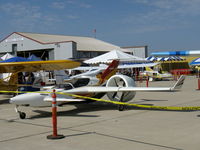 N116RP @ CMA - 2007 Parker ALIENAIR 1, one-off, Toyota Superturbo 290 Hp, triple drive-shaft transmission to triple variable-ducted fans rotorcraft, retractable gear, has taxied but still not flown above a few inches?? - by Doug Robertson