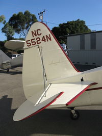N5524N @ SZP - 1943 Howard DGA-15P 'Mr. Hooligan', P&W R-985 Wasp Jr. 450 Hp, tail logo - by Doug Robertson