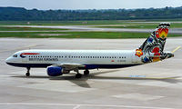 G-BUSB @ EDDL - Airbus A320-111 [0006] (British Airways) Dusseldorf~D 23/05/1998 - by Ray Barber