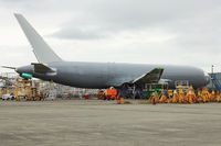 UNKNOWN @ PAE - This aircraft was built for the abortive USAF KC-767 tanker lease program and is now in open storage on the South apron at Everett. - by Terry Fletcher