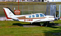B-HWW @ VHHX - Beech 58 Baron [TH-1477] Hong Kong Kai-Tak~B 31/10/1997 - by Ray Barber