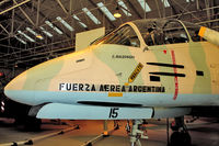 A-515 @ EGWC - FMA IA-58A Pucará, c/n: 018 at RAF Museum Cosford - by Terry Fletcher