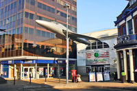 XL623 - 1958 Hawker Hunter T.7, c/n: 41H-695357 in the centre of Woking - by Terry Fletcher