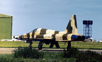 74-1563 @ EGWZ - F-5E Tiger II of the 527th Tactical Fighter Training Aggressor Squadron at RAF Alcobury in May 1978. - by Peter Nicholson